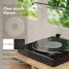 Acrylic Turntable Mat for 12 Inch Record Players, Clear Acrylic