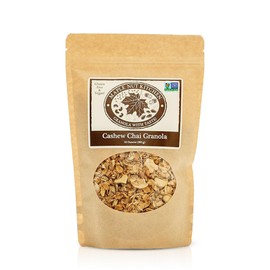 Maple Nut Kitchen Gluten Free Chai Granola with Cashews 10 oz – Certified Gluten Free Oats, Shredded Coconut, Sunflower Seeds, Maple Syrup – Healthy Low Sugar Breakfast Cereal, Crunchy Natural Granola