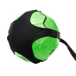 Victor Fitness Black Solo Elastic Soccer Trainer to Increase Your Soccer Skills Perfect for Kids and Adults - Hands-Free Adjustable Solo Soccer Trainer Fits Ball Sizes: 3, 4, & 5 VFSTBK