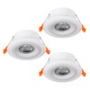 EGLO Set of 3 LED Recessed Spotlights, Calonge, Ceiling Spotlight,