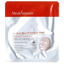 MediAnswer Real Skin Fit Collagen Mask 35ml x 4 / Circle / 메디앤서 리얼 스킨핏 콜라겐 마스크 35ml x 4개  써클