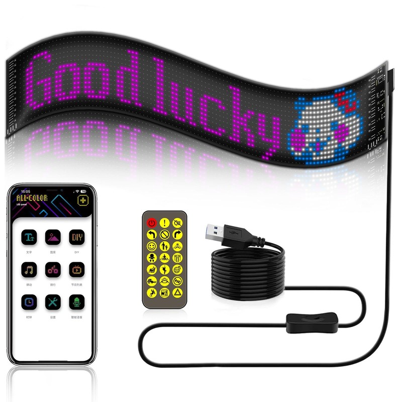 Programmable LED Message Board, Digital Scrolling Sign with App Control