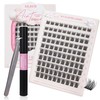 CALAILIS CE103KIT Eyelash Extensions Set, 100 Pieces, Individual Eyelash Clusters,