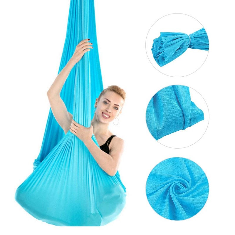 2.8x1m/9.2x3.3ft Yoga Hammock, Aerial Yoga Swing, Durable Safe Beginners for