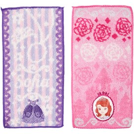 Sofia the First Pocket Towel Princess Charm Set of 2 safety pink