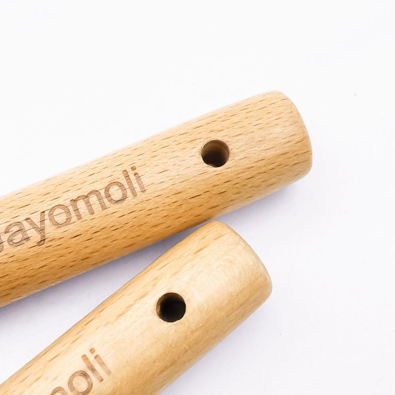 Jayomoli Silicone Kitchen Spatula Set, Wooden Handle Spatula Set for