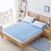 Waterproof Anti mite Mattress Pad Cover Fitted Sheet Blue 150*200+30cm
