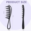Pack of 2 Shark Tooth Combs, Wide Tooth Combs, Antistatic