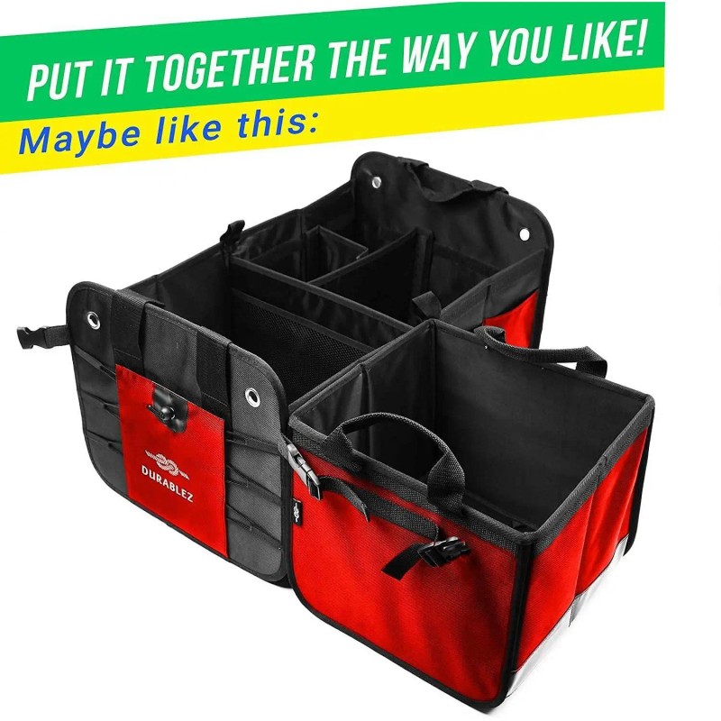 UD_3 Auto Car Trunk Storage Organizer Compartment Separable and Foldable