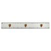 'Ladybird Love Bug' 30cm (12 Inch) White Plastic Ruler (RL00095250)