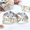 JewelryWe His and Hers Couple Watches Set Business Men Women