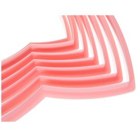 IBILI Sapin Set 10 CORTAPASTAS ABETO, Stainless Steel, rosa, 20 x 20 x 2 cm, Einheiten