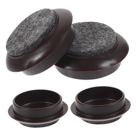 COHEALI 4pcs Felt Furniture Caster Cups Scratch Pads for Hardwood Floors Noise-reducing Wheel Protectors Suitable for Furniture Types Easy to Install Inner Diameter