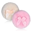 2 Pcs Large Fluffy Powder Puffs, 3.4 Inch Soft Body