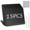 OmniSpecial 15 Pcs Mini Chalkboard Signs 4"x3", Small Chalkboard Signs