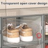 Ssiyiya Shoe Storage Box, 6pcs Clear Plastic Stackable Shoe Box