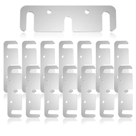 3.5 Inch Door Hinge Shims - Laser-Cut Stainless Steel Kit 15 Pack - Safety Rounded Corners, Corrosion Resistant, Fix Sagging Doors Without Replacing Hinges