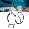 HERCHR Adjustable Swimming Nose Clip with Lanyard, Non Slip Split