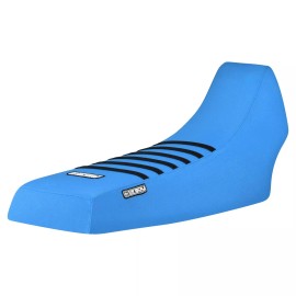 Yamaha 1987 - 2006 YAMAHA Banshee Gripper SEAT COVER All Light Blue w/ Black Ribs #112