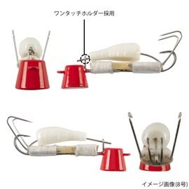 タカミヤ(TAKAMIYA) テンヤ H.B concept イイダコマル 白 10号