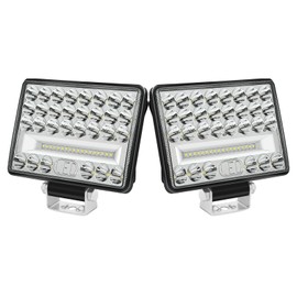 WELLIT LED Work Light 2 x 6 Inch 175 W 12 V 24 V LED Auxiliary Headlight Reversing Light Floodlight Waterproof IP68 Tractor SUV Car