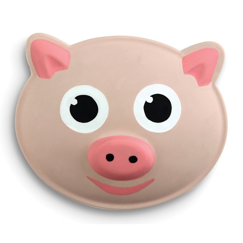 Kikkerland Pig Talking Bag Clip, Rubberized Coating, Fun Oinking Sound,