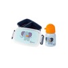 SIGIKID Nursery Set Drinking Bottle & Lunch Box Blue Elephant