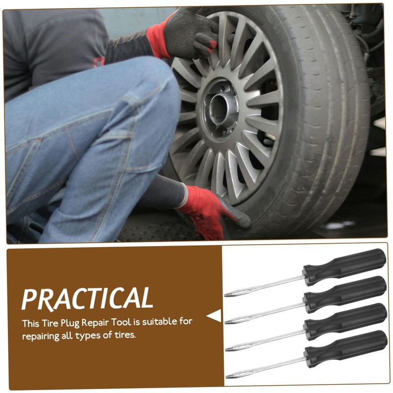 BUGUUYO 4pcs Tire Patch Repair Tool for Auto Atv Tire