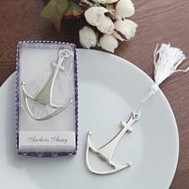 6 Pack Silver Anchor Bottle Openers Favors
