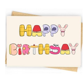 Funny Birthday Card | Funny Birthday Cards for Men, Women, Brother, Sister, Friends, Lovers,Family, and Anyone | Unique Birthday Gifts | Happy Birthday Card (A-girl-1)