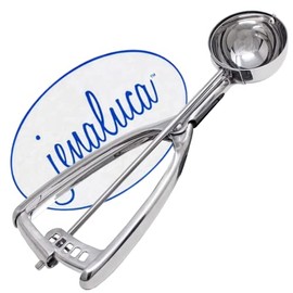 Jenaluca Ice Cream Scoop - Cookie Dough and Cupcake Scoop - 18/8 Stainless Steel (Scoop Only, Large)