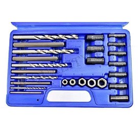 25pc Screw Extractor Drill & Guide Set Extracts Broken Screws Bolts Fasteners