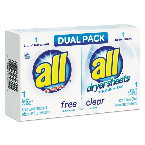 Liquid Laundry Detergent/Dryer Sheet Dual Vending Pack VEN2979355 100/pk L8