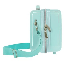 Pepe Jeans Leslie Medium Suitcase, Blue, 46 x 65 x 23 cm, Hard Plastic, Side Combination Lock, turquoise, Toiletry bag