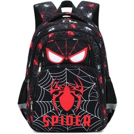 abshoo Cute Spider School Backpack For Boys Elementary Kindergarten Kids School Bag (Spider Black)