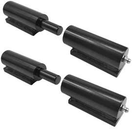 1 Pair Heavy Duty Barrel Gate Hinge 5 inches, Door Hinge Barrel Style for Swing Gate, Trailer Ramp Gate 450lb Capacity - Weld On Install (5inch)