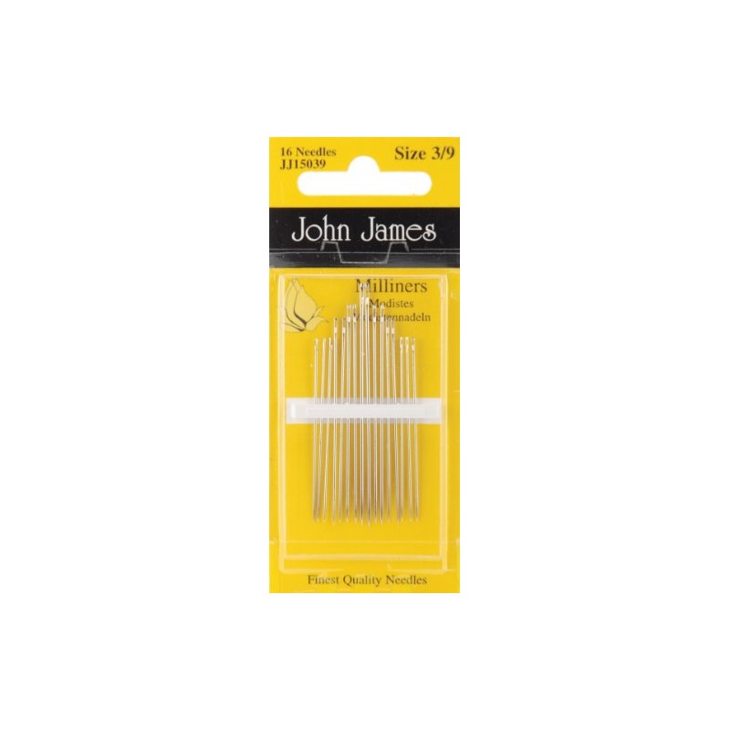 Milliners Hand Needles-Size 3/9 16/Pkg