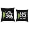 Peas And Quiet Vegetarian Seed Pod Flowering Plant Vegans Throw