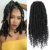 Passion Twist Crochet Hair,12 Inch 9 Packs Pretwisted Passion Twist