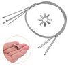 WOONEKY 4 Pack Galvanized Steel Wire Luggage Hanging Hardware Wire