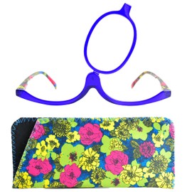 Make-Up Glasses with Flip-Up Lens, Fashionable Make-Up Aid with Glasses Case