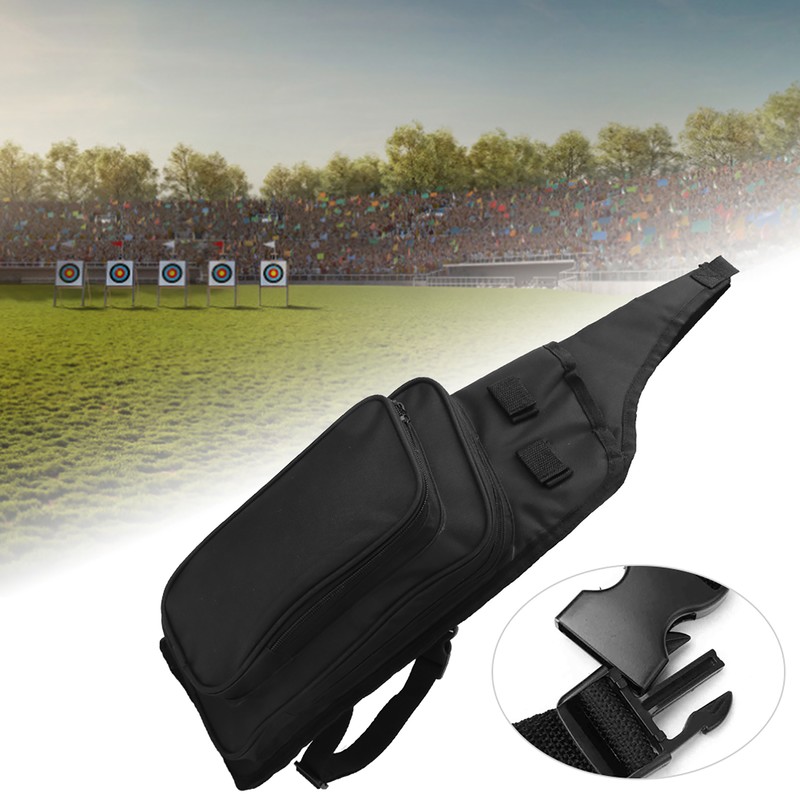 Portable 600D Oxford Cloth Archery Quiver Arrow Holder Pouch Single