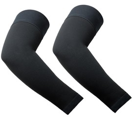 KONSEDIK Lymphedema Medical Compression Arm Sleeve for Men Women,20-30mmHg Graduated Compression Full Arm Support with Silicone Band,Long Pressure Arm Brace for Arthritis,Bursitis,Edema(M,Pair)