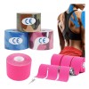 Monstyle 4pcs Cinta Kinesiológicas Vendaje Neuromuscular Tape5mx3.8cm