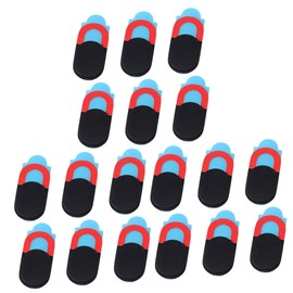 OSALADI 18pcs Webcam Privacy Cover Slider Oval Camera Shutter Stickers for Laptops Tablets Smartphones Black Protects Your Privacy from Unwanted Monitoring
