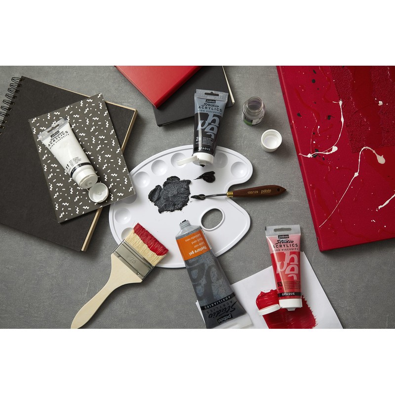 Pebeo Studio 250ml Acrylic Tube - Cadmium Red Hue