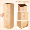 DOITOOL Wooden Umbrella Bucket Stand for Entryway Indoor Use 19.68X6.29X6.29In
