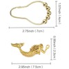 ZILucky 12Pcs Mermaid Decorative Shower Curtain Hooks Stainless Steel Rings