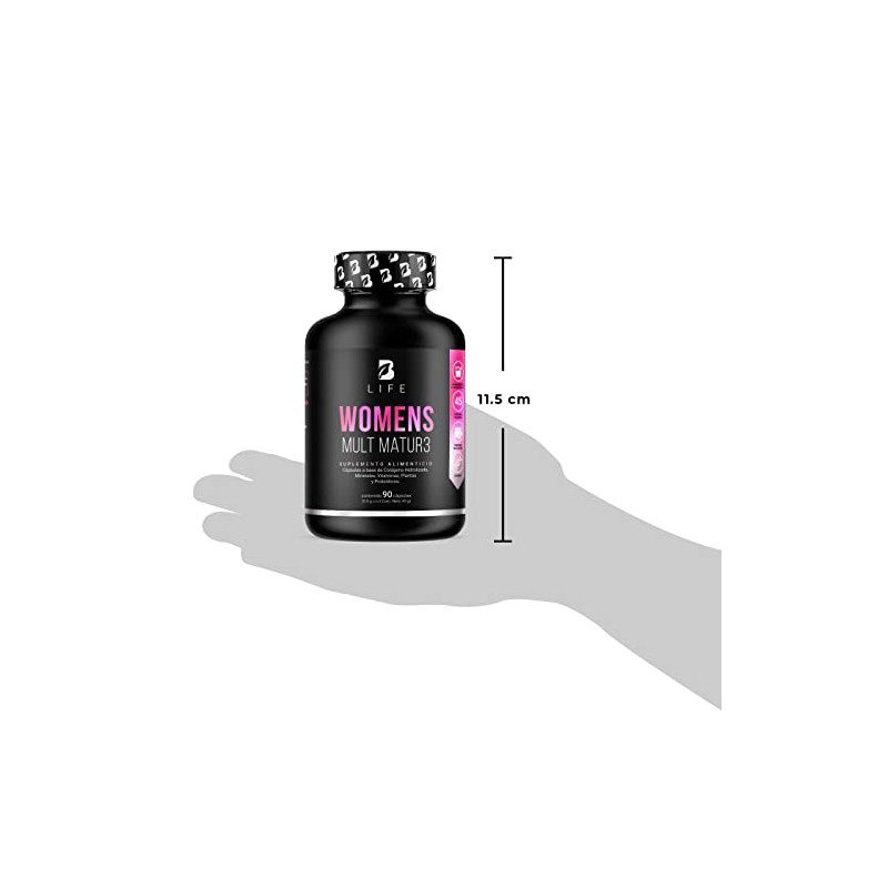 Life Company Multivitamínico Mujer Mayor Años Cápsulas Ingredientes Naturales Colágeno