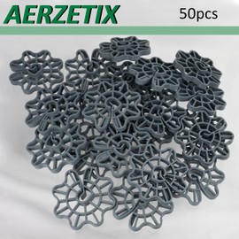 AERZETIX - C65229-50 pieces reinforcement wedges for reinforced steel from Ø5 to Ø16-30 mm cover - for vertical mounting - formwork accessories for clip-in - made of plastic - spacers